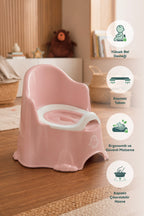 Tuvalet Alıştırma Lazımlığı- Koltuk Tipi Çocuk Lazımlık, Portatif Klozet,Alıştırma Lazımlığı-Pembe wumboo-color-pembe