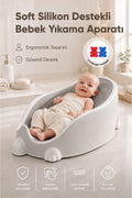 Soft Bebek Küveti – Sünger Hediyel Soft Fileli Bebek Yıkama Banyo Küveti Bebek Banyo Oturağı