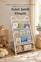 4 Katlı Ayıcık Çocuk Odası Kitaplığı wumboo-color-bej