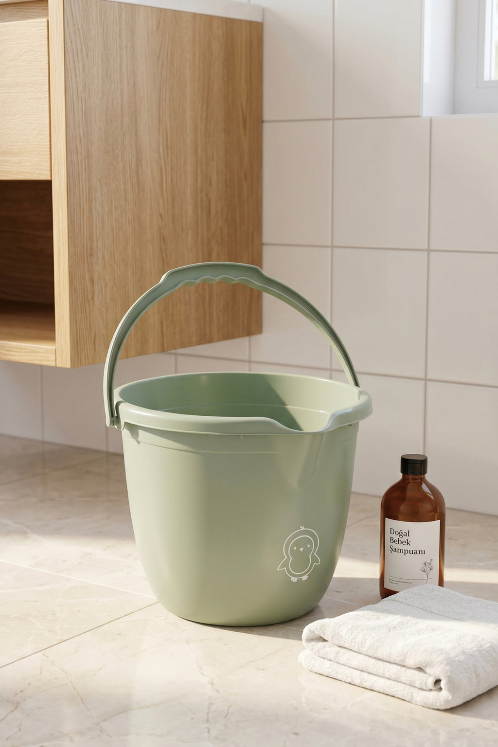 Bebek Banyo Kovası - Çok Amaçlı Bebek Banyo Kovası 13 Lt - Yeşil