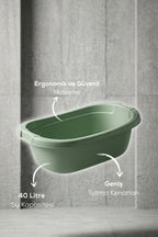 Bebek Banyo Küveti - Bebek Yıkama Küveti, Yenidoğan Yıkama Küveti 40 Lt - Yeşil wumboo-color-yesil
