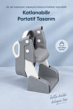 Kendinden Basamaklı Katlanır Lazımlık ve Klozet Adaptörü wumboo-color-gri