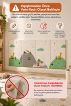 Kendinden Yapışkanlı Çocuk Odası Duvar Matı wumboo-color-gri