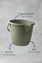 Bebek Banyo Kovası - Çok Amaçlı Bebek Banyo Kovası 13 Lt - Yeşil wumboo-color-yesil