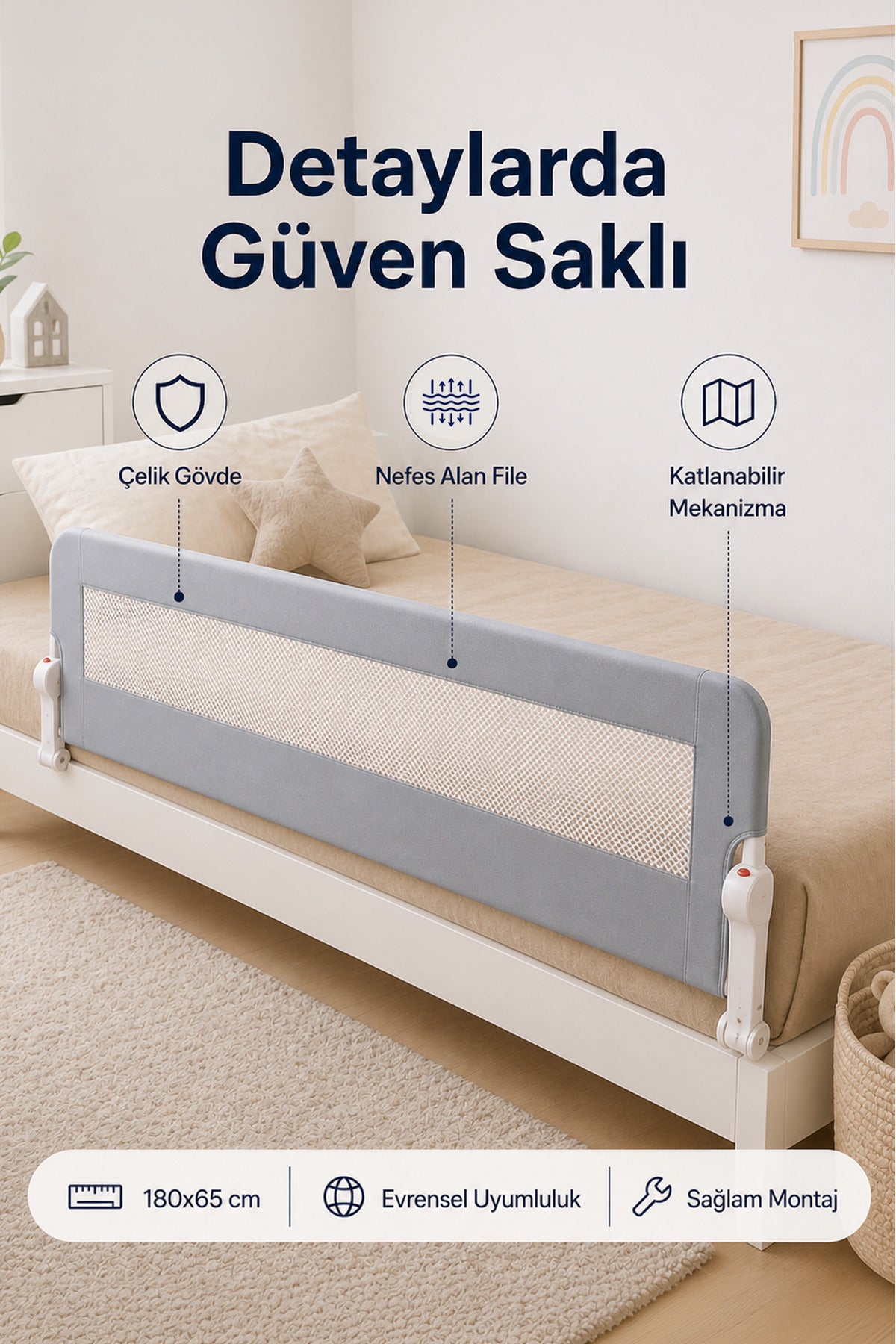 180x 66 Yatak Bariyeri