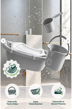 4'lü 40 Litre Bebek Banyo Seti Köpüklü File Hediyeli wumboo-color-gri