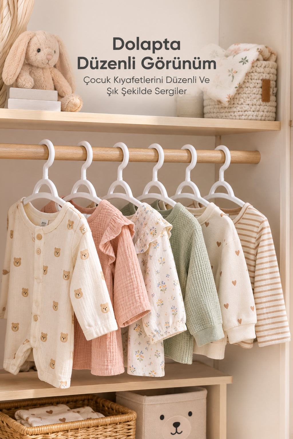 Çocuk Kıyafet Askısı wumboo-color-beyaz