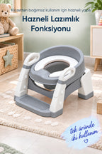 Kendinden Basamaklı Katlanır Lazımlık ve Klozet Adaptörü wumboo-color-gri