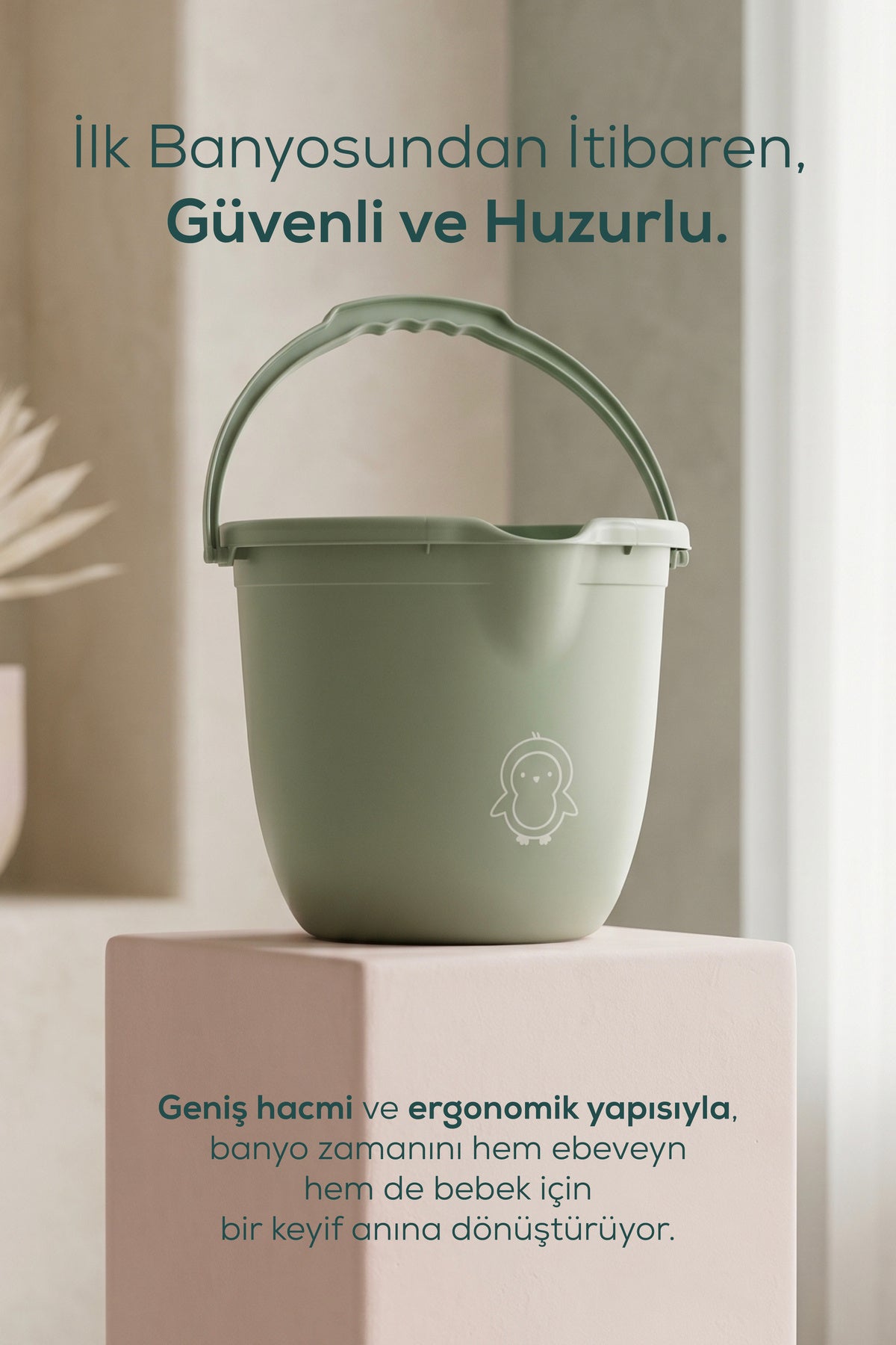 Bebek Banyo Kovası - Çok Amaçlı Bebek Banyo Kovası 13 Lt - Yeşil