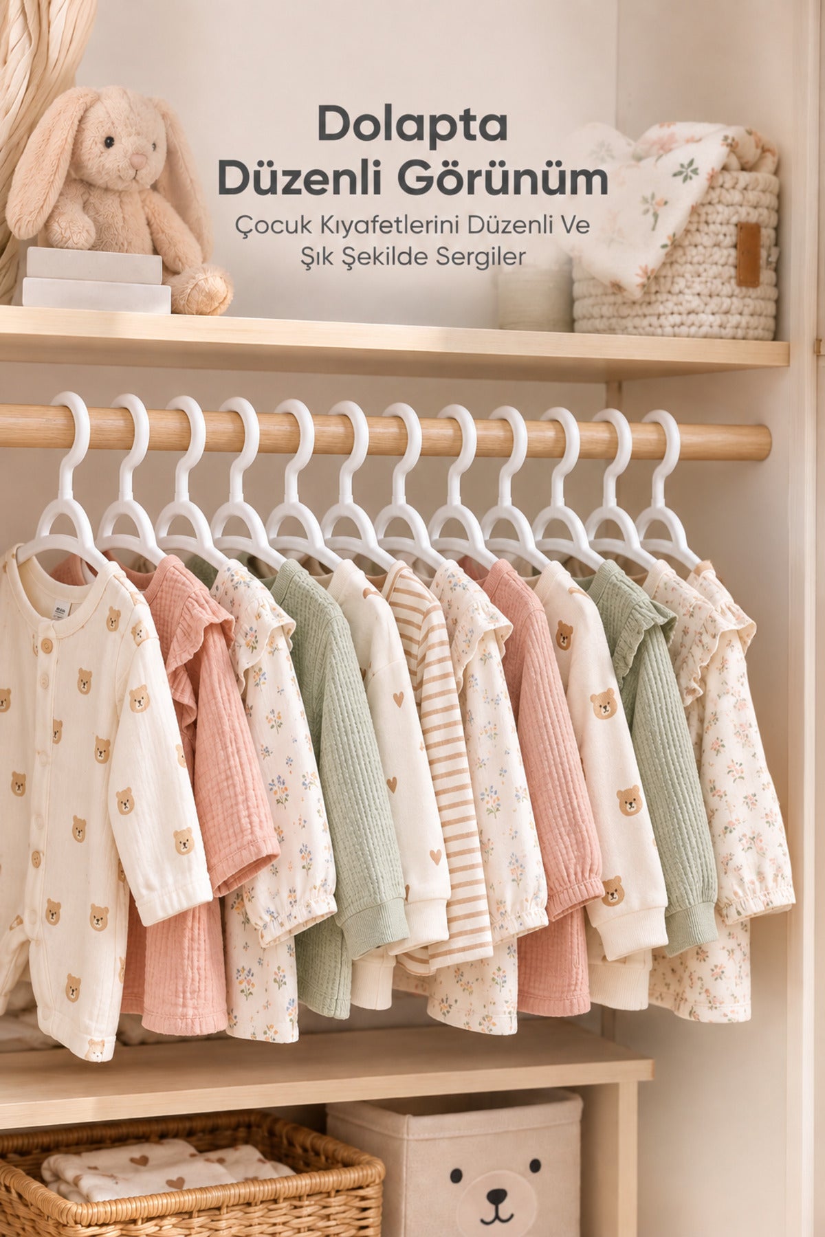 Çocuk Kıyafet Askısı wumboo-color-beyaz