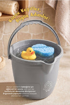 Bebek Banyo Kovası - Çok Amaçlı Bebek Banyo Kovası 13 Lt - Gri wumboo-color-gri