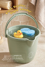 Bebek Banyo Kovası - Çok Amaçlı Bebek Banyo Kovası 13 Lt - Yeşil wumboo-color-yesil