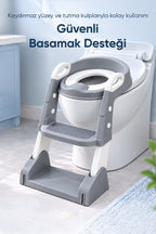 Kendinden Basamaklı Katlanır Lazımlık ve Klozet Adaptörü wumboo-color-gri