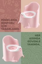 Tuvalet Alıştırma Lazımlığı- Koltuk Tipi Çocuk Lazımlık, Portatif Klozet,Alıştırma Lazımlığı-Pembe wumboo-color-pembe