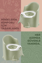 Tuvalet Alıştırma Lazımlığı- Koltuk Tipi Çocuk Lazımlık, Portatif Klozet,Alıştırma Lazımlığı-Yeşil wumboo-color-yesil