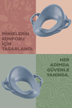 Çocuk Kulplu Klozet Kapağı Adaptörü - Tuvalet Alıştırma Oturağı - Mavi wumboo-color-mavi