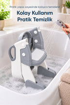 Kendinden Basamaklı Katlanır Lazımlık ve Klozet Adaptörü wumboo-color-gri