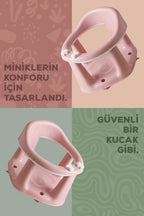 Bebek Banyo Oturağı - Mama Oturağı Vakum Tabanlı Bebek Oturağı Pembe wumboo-color-pembe