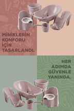 5'li Fileli Set Yenidoğan Küvet Seti Pembe wumboo-color-pembe