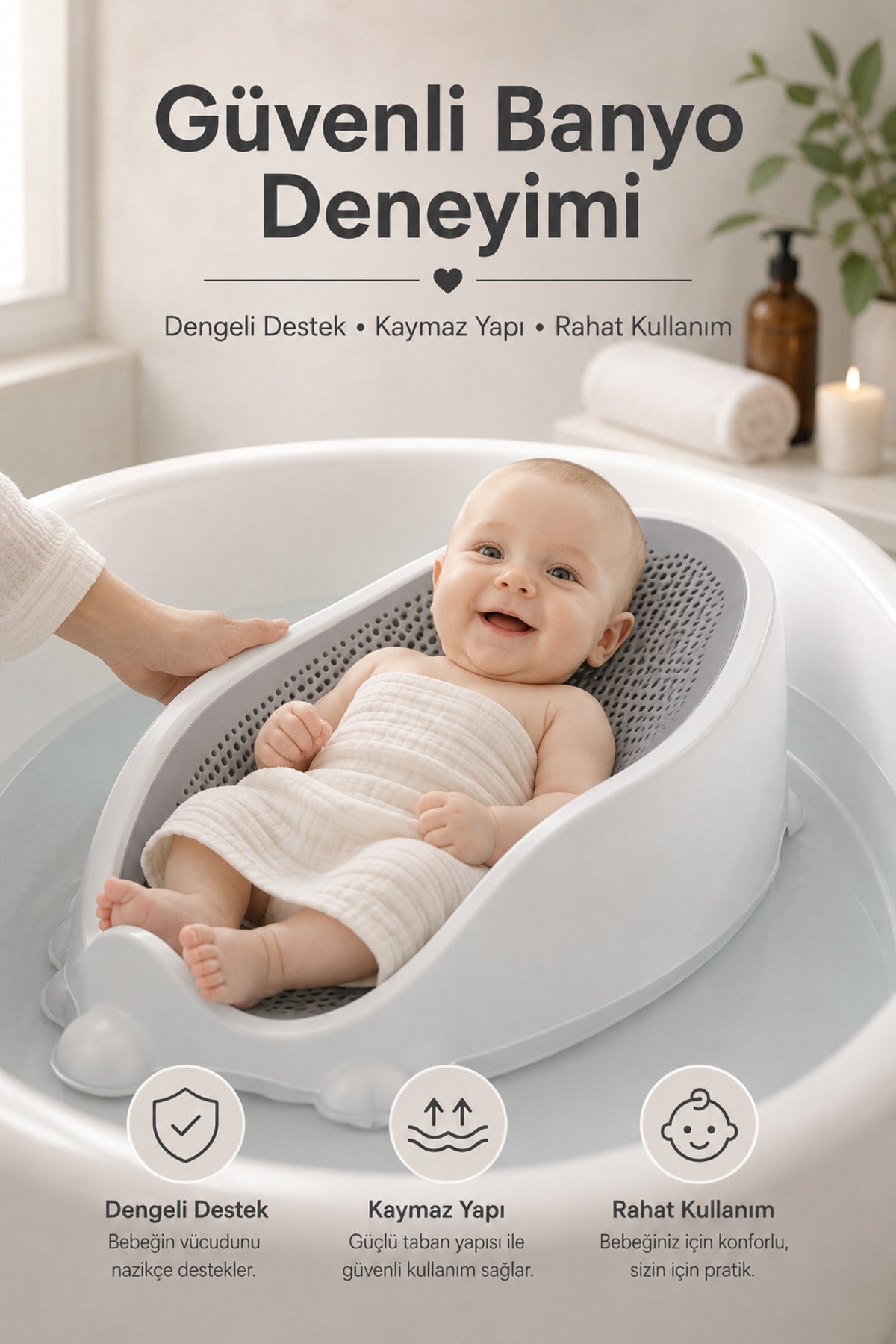 Soft Bebek Küveti – Sünger Hediyel Soft Fileli Bebek Yıkama Banyo Küveti Bebek Banyo Oturağı