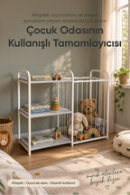 Çocuk Odası Sepet ve Kitaplık wumboo-color-ekru