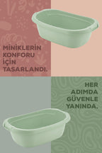 Bebek Banyo Küveti - Bebek Yıkama Küveti, Yenidoğan Yıkama Küveti 40 Lt - Yeşil wumboo-color-yesil