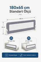 180x 66 Yatak Bariyeri wumboo-color-gri wumboo-pack-180-cm
