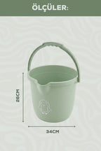 Bebek Banyo Kovası - Çok Amaçlı Bebek Banyo Kovası 13 Lt - Yeşil wumboo-color-yesil