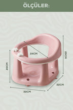 Bebek Banyo Oturağı - Mama Oturağı Vakum Tabanlı Bebek Oturağı Pembe wumboo-color-pembe